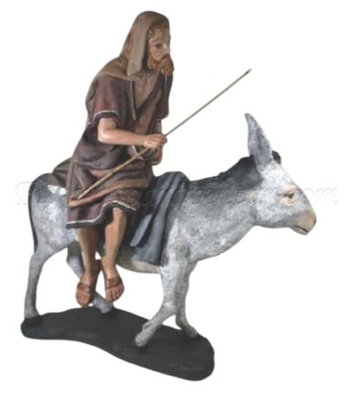 Pastor montado en burro estilo hebreo