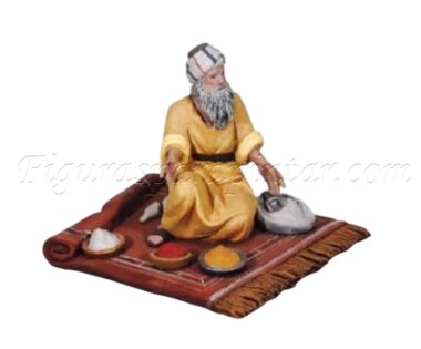 Mercader con alfombra estilo hebreo