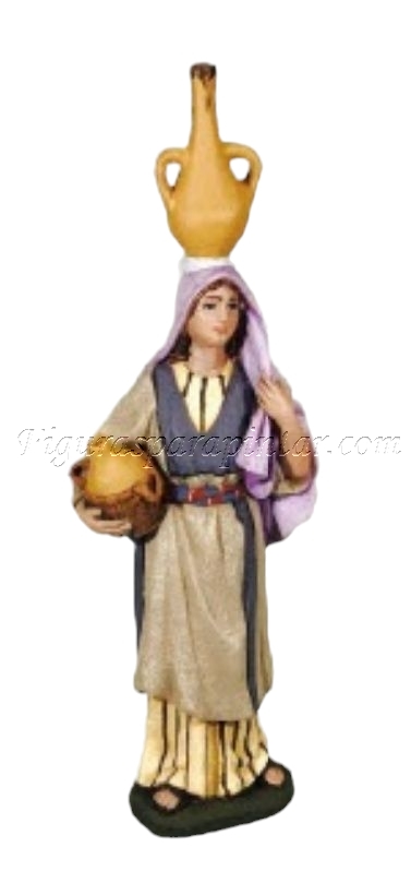Pastora con cántaros estilo hebreo