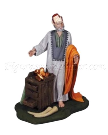 Mercader con puesto estilo hebreo